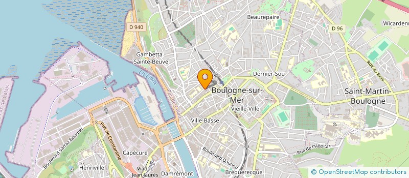localisation de l'entreprise INDIVISION REVEL MARQUIS à BOULOGNE-SUR-MER