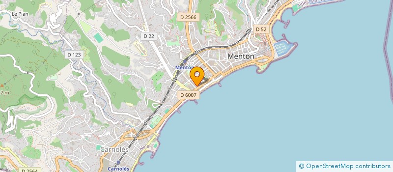 localisation de l'entreprise INDIVISION REVELLI  MENTON