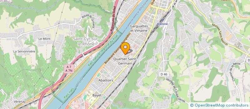 localisation de l'entreprise INDIVISION REVERCHON / CARRIO à VIENNE