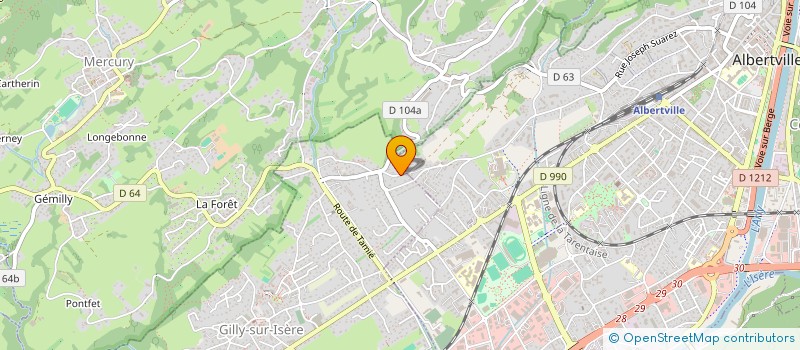 localisation de l'entreprise INDIVISION REVEYRON JEANNE ET GUY  GILLY-SUR-ISERE