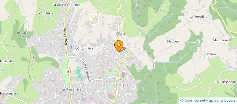 localisation de l'entreprise INDIVISION REVOL  SORBIERS