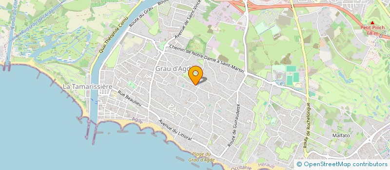 localisation de l'entreprise INDIVISION REY REITER LMNP à AGDE