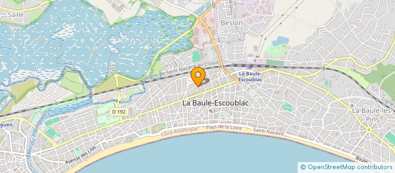 localisation de l'entreprise INDIVISION REYMOND LOYGUE à LA BAULE-ESCOUBLAC