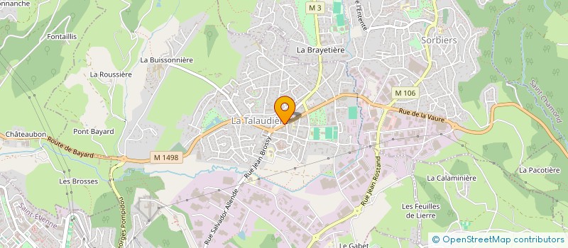 localisation de l'entreprise INDIVISION REYNAUD COIGNET à LA TALAUDIERE
