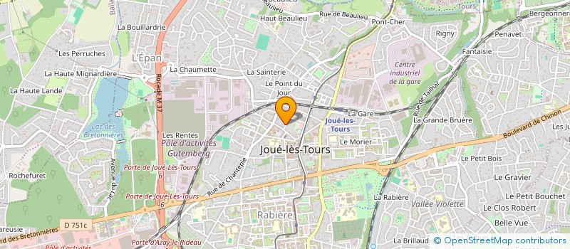 localisation de l'entreprise INDIVISION RICATEAU à JOUE-LES-TOURS