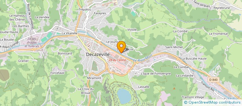 localisation de l'entreprise INDIVISION RIGAL PATRICK ET PHILIPPE  DECAZEVILLE