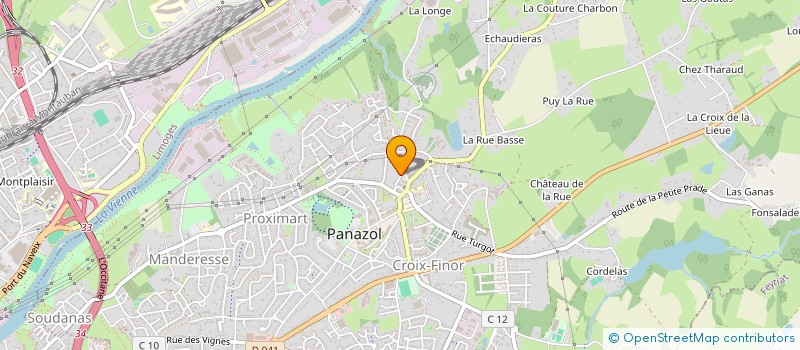 localisation de l'entreprise INDIVISION RIGONDAUD à PANAZOL