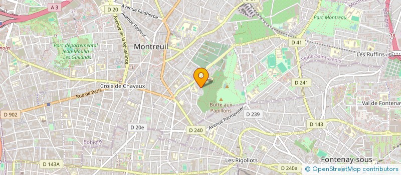 localisation de l'entreprise INDIVISION RIGOULET GRANDJEAN  MONTREUIL