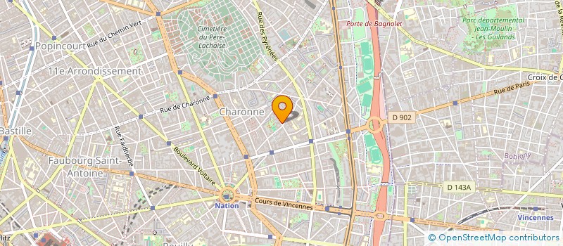 localisation de l'entreprise INDIVISION RINUY MARIE SALOME ET BARBEDIENNE GAEL  PARIS