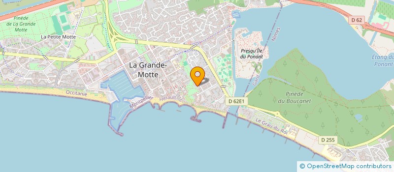 localisation de l'entreprise INDIVISION RIOUAL DANICHER  LA GRANDE-MOTTE