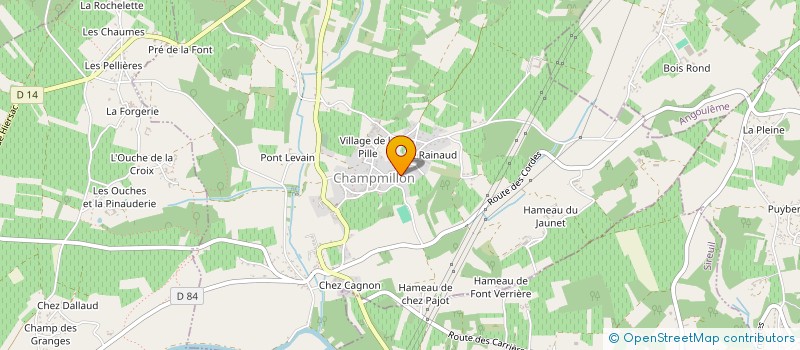 localisation de l'entreprise INDIVISION RIPPE à CHAMPMILLON