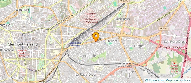 localisation de l'entreprise INDIVISION RIQUE  CLERMONT-FERRAND