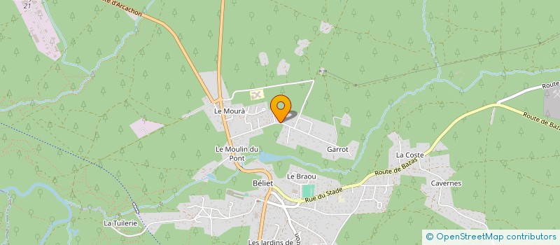 localisation de l'entreprise INDIVISION RISSER  BELIN-BELIET