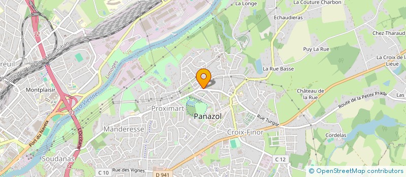 localisation de l'entreprise INDIVISION RIVAT à PANAZOL