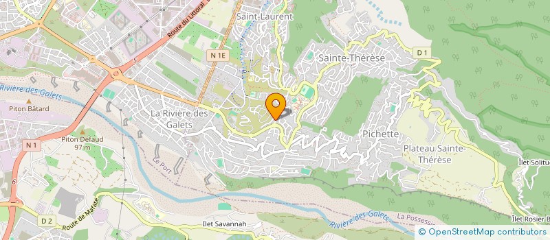 localisation de l'entreprise INDIVISION RIVIERE- HIOU KONG  LA POSSESSION