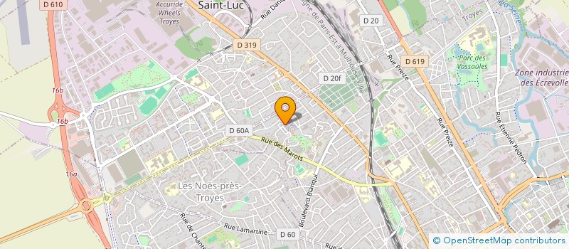 localisation de l'entreprise INDIVISION RIZZOLIO GILLARD à TROYES