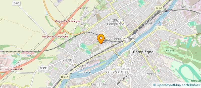 localisation de l'entreprise INDIVISION ROBERT  MARGNY-LES-COMPIEGNE