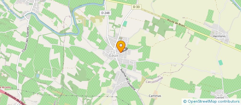 localisation de l'entreprise INDIVISION ROBERT GUY ET MARIE  CAUX-ET-SAUZENS