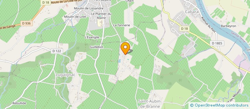 localisation de l'entreprise INDIVISION ROBISSOUT  SAINT-AUBIN-DE-BRANNE