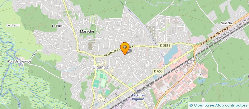 localisation de l'entreprise INDIVISION ROCCIA DACQUAY  BIGANOS