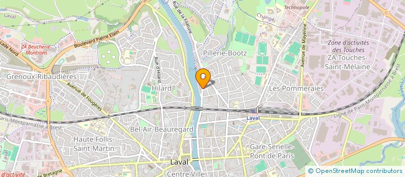 localisation de l'entreprise INDIVISION ROCHARD-GEFFRAY à LAVAL