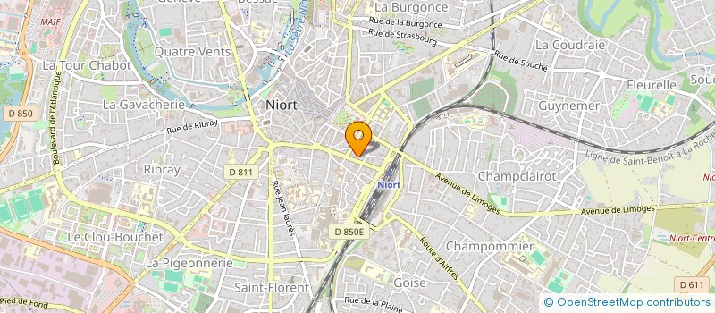 localisation de l'entreprise INDIVISION ROCHE BIREPINTE à NIORT