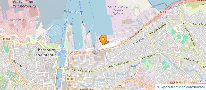 localisation de l'entreprise INDIVISION ROCHE ET VIGNEAU  CHERBOURG-EN-COTENTIN