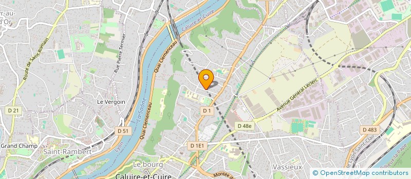 localisation de l'entreprise INDIVISION ROCHE SOUVERAIN  CALUIRE-ET-CUIRE