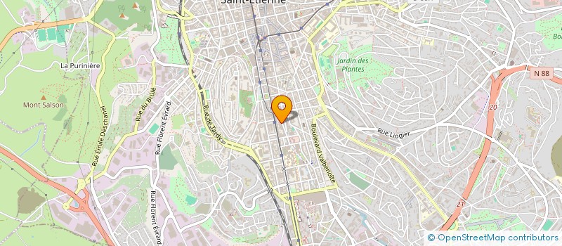 localisation de l'entreprise INDIVISION ROCHER MADELINE MIREILLE  SAINT-ETIENNE