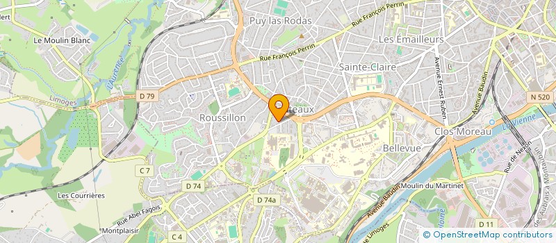 localisation de l'entreprise INDIVISION ROCHETTE à LIMOGES