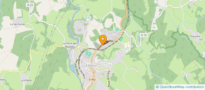 localisation de l'entreprise INDIVISION RODDE  FELLETIN