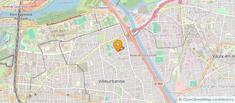 localisation de l'entreprise INDIVISION RODIER VIOLETTE  VILLEURBANNE