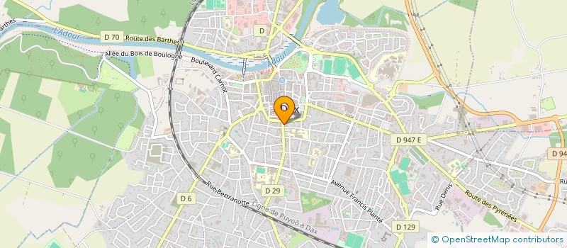 localisation de l'entreprise INDIVISION RODRIGUES / PETRONE  DAX