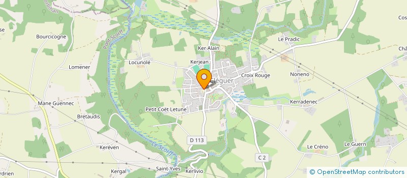 localisation de l'entreprise INDIVISION ROGER  PONT-SCORFF