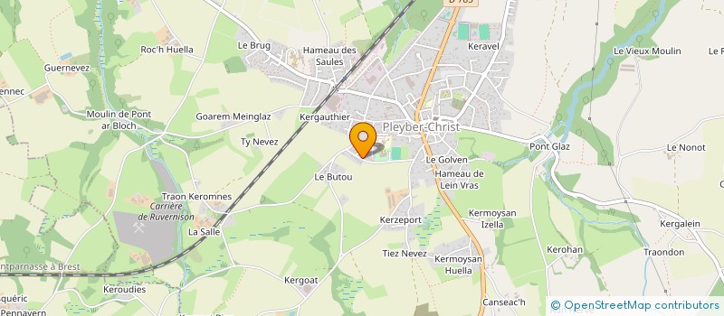 localisation de l'entreprise INDIVISION ROIER/LE GUILLOU  PLEYBER-CHRIST