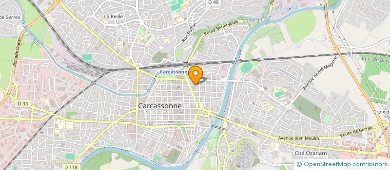localisation de l'entreprise INDIVISION ROLDAN LACOSTE à CARCASSONNE
