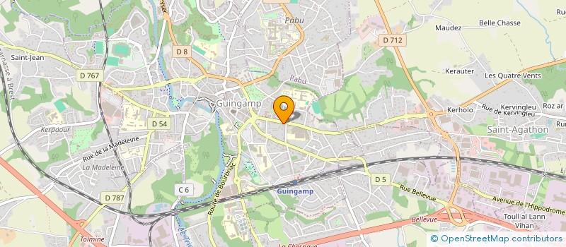 localisation de l'entreprise INDIVISION ROLLAND  GUINGAMP