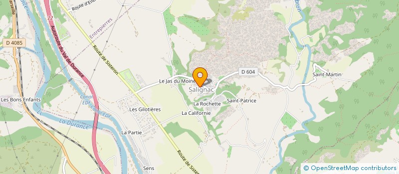 localisation de l'entreprise INDIVISION ROMA  SALIGNAC