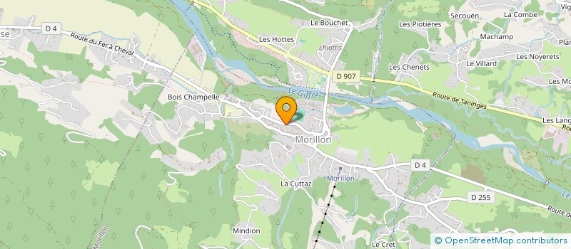 localisation de l'entreprise INDIVISION ROMAIN CHALLIER ET ELODIE GOMIS  MORILLON