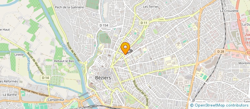 localisation de l'entreprise INDIVISION ROMERO BORDAGE  BEZIERS