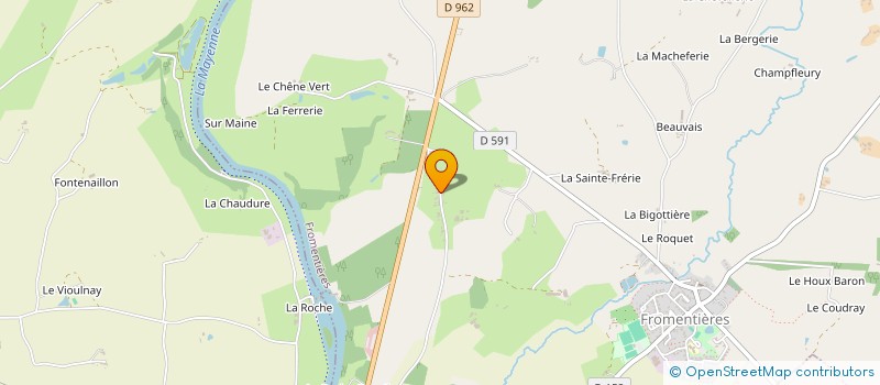 localisation de l'entreprise INDIVISION ROMET  GENNES-LONGUEFUYE