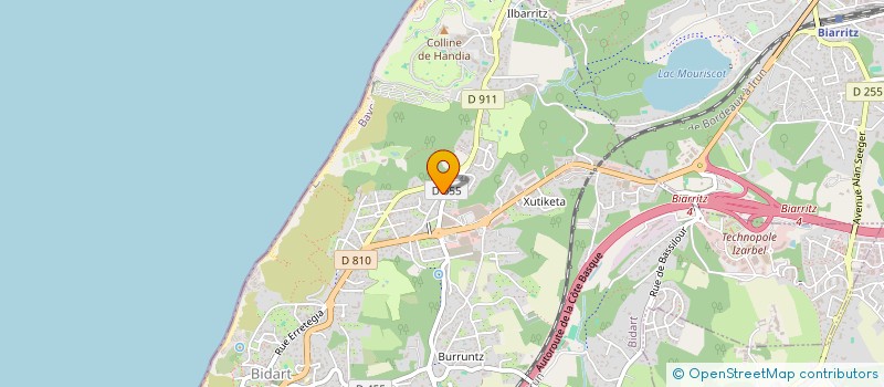 localisation de l'entreprise INDIVISION ROMO  BIDART