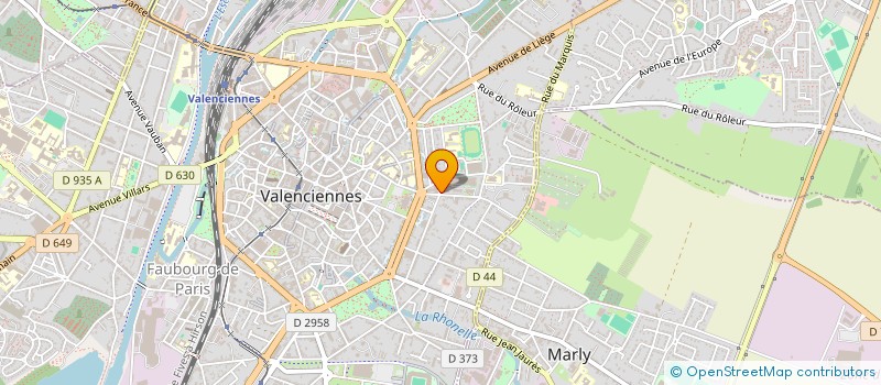 localisation de l'entreprise INDIVISION ROOTHAER SCAILLIEZ à VALENCIENNES