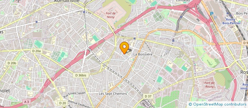 localisation de l'entreprise INDIVISION ROSA LEVESQUE  MONTREUIL