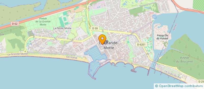 localisation de l'entreprise INDIVISION ROSAZZA MOUROT  LA GRANDE-MOTTE