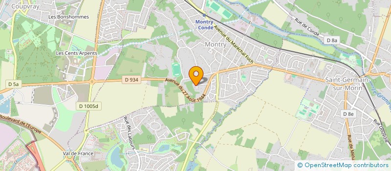 localisation de l'entreprise INDIVISION ROSEMBERG  MONTRY