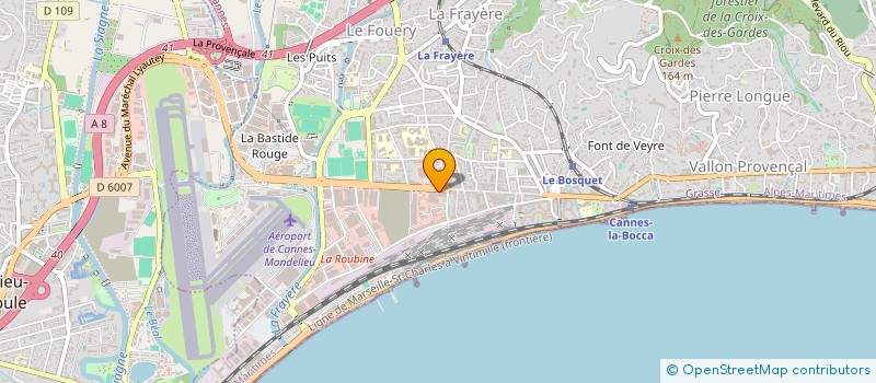 localisation de l'entreprise INDIVISION ROSIER-DAUTHIER  CANNES