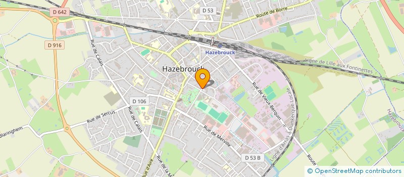 localisation de l'entreprise INDIVISION ROSSEEUW DUDZIAK  HAZEBROUCK