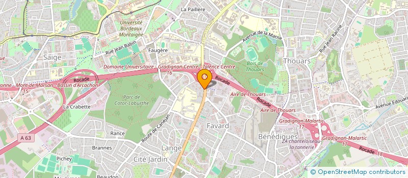 localisation de l'entreprise INDIVISION ROSSI - MARGAT à GRADIGNAN