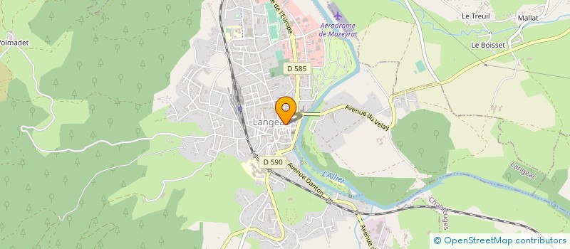 localisation de l'entreprise INDIVISION ROUBAUD THIERRY  LANGEAC